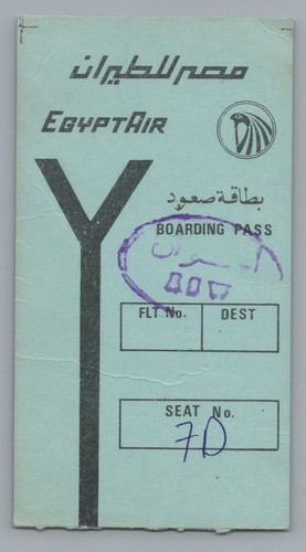 Egyptair boarding pass airline - egyptair,