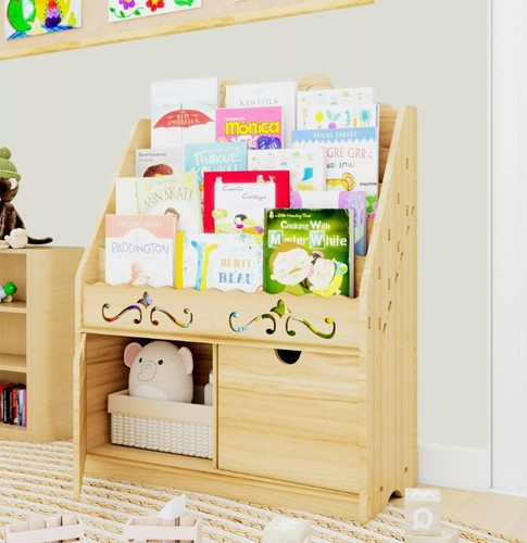 Kids bookshelf toddler storage - kids,