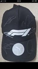 Hand Signed F1 Cap - Hamilton, Norris, Piastri Alonso, Stroll, Gasley  - COA.   