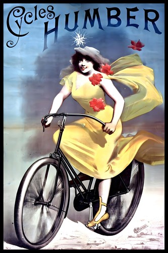 Cycles humber bicycle poster - cycles,