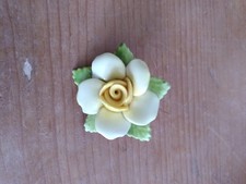 Vintage, china, yellow rose