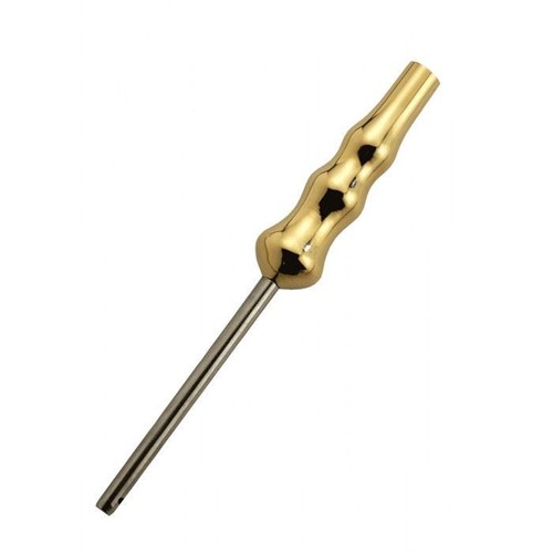 Polished brass tiller - polished, with