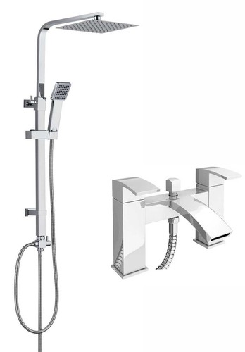 Modern bath shower - bath, tap