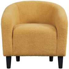Boucle Club Chair Accent Barrel Chair Armchair for Living Room Dining Room
