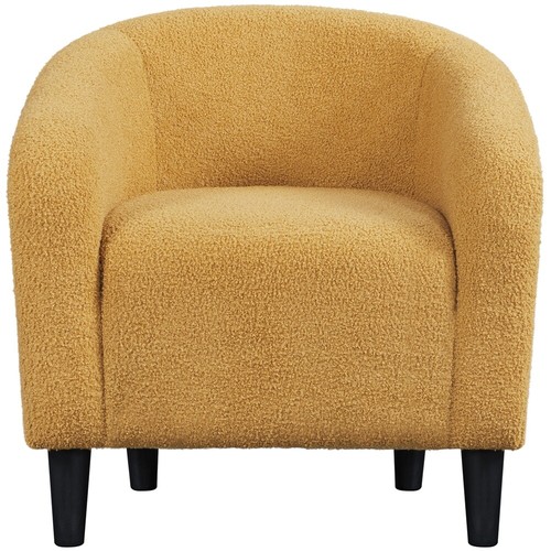 Boucle club chair accent - boucle,