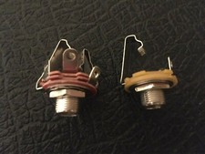 Mono or Stereo Electric Guitar Input Jack Socket 6.35mm 1/4" Chrome FREE POST!!