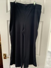 EVANS CRINKLE LOOK WIDE LEG TROUSERS- UK 24