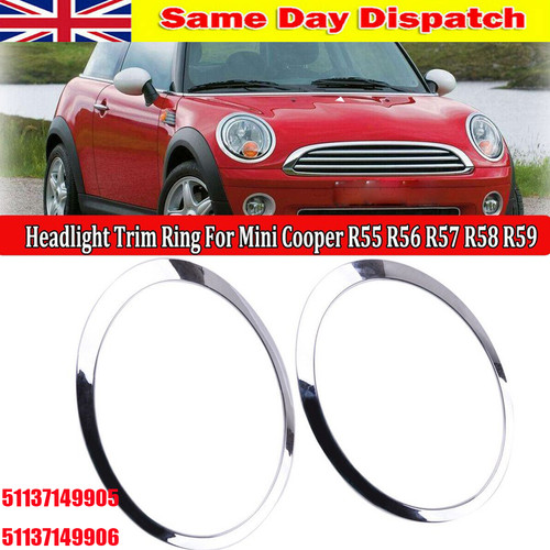 Chrome headlight trim ring - chrome,