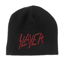Slayer Beanie Hat Classic Band Logo Reign in Blood new Official Black One Size