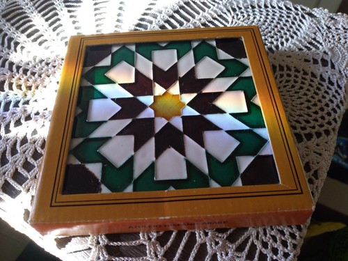 Azulejo painted tin - painted, &