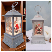 Santa Claus Snow Lantern Light