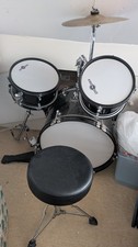 Junior Drum Kit for Kids with Kick Drum Pedal, Drum Stool