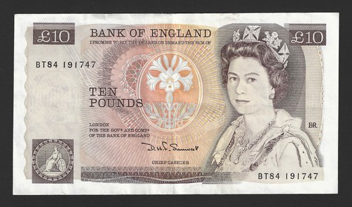 Ten pound banknote - £10, qeii