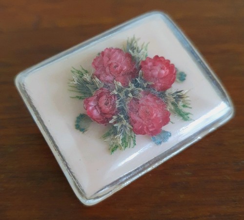 Vintage dried flower - dried, brooch