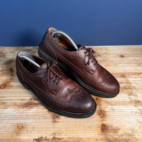 Clarks brown leather brogue - clarks,