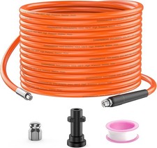 DANCINGBOAR 10M Pressure Washer Drain Pipe Hose Cleaning Kit with Jet Nozzle