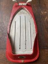 Vintage Iron Tidy The Metal Maid ( Red )  1950s 1960s c/w Brass Screws