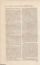 DIRECTIONS FOR THE CURE OF THE PLAGUE, BY COUNT BERCHTOLD, AT VIENNA, IN 1797. A