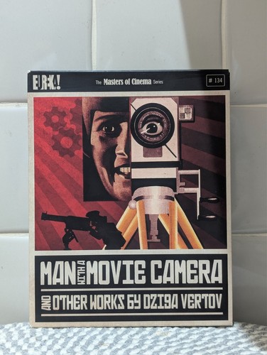 Man with movie camera and - with,