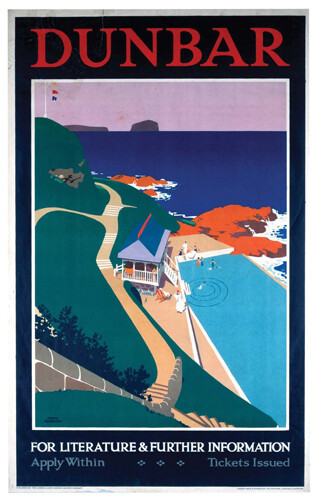 Vintage dunbar lner poster - lner,