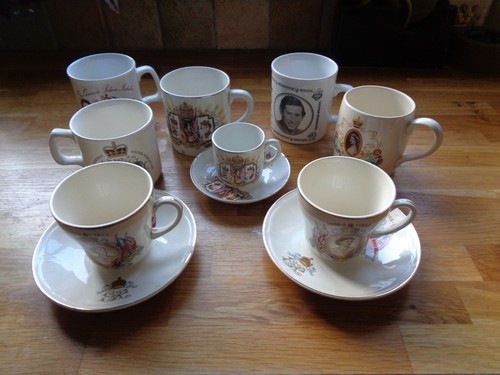 Coronation cups saucers - 3, ~5