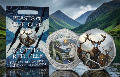 Scottish red deer full - scottish, colour