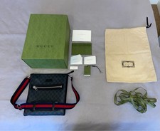 Gucci GG Black Messenger Bag Large Authentic ✅ RRP £1,070
