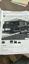 Sojag Kiruna 10x12 Ft Aluminium Frame Sun Shelter With Galvanised Steel Roof