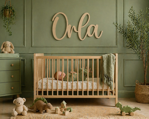 Personalised wooden name sign - personalised,