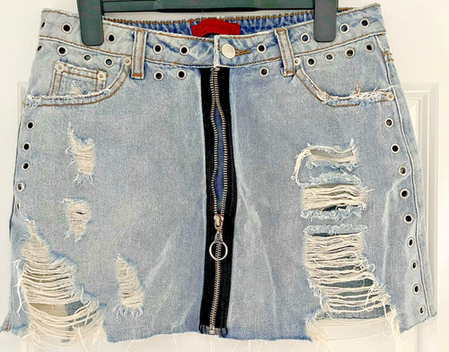 Denim skirt - denim,