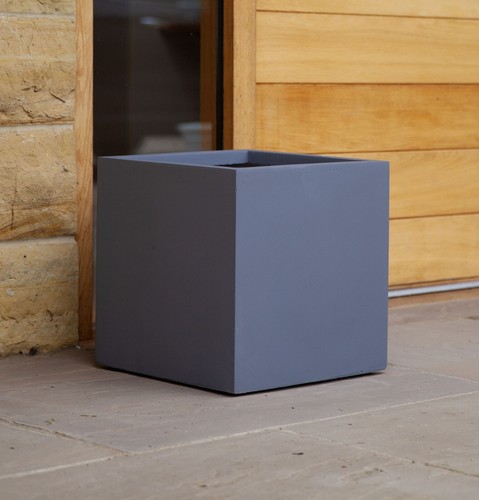 30cm grey modern cube patio - 30cm,