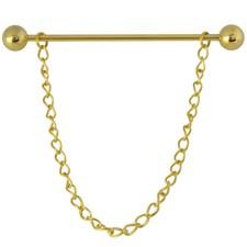 Gold men collar pin - collar,