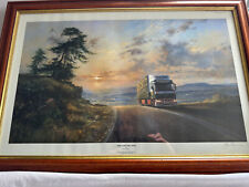 The Lone Trucker by  Alan Fearnley Limited Edition Framed Print - Eddie Stobart