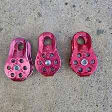 Three Petzl Fixe Pulleys  – Used  – Climbing -Arborist- Access