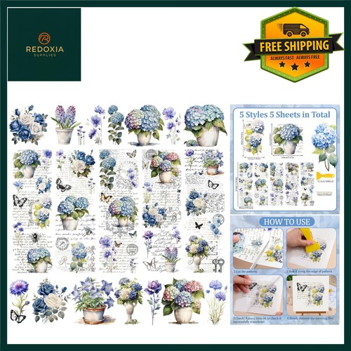 Elegant vintage blue - blue, floral
