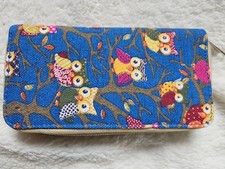 Womens Purse with Owl Design Zip Closure Large Capacity Wallet