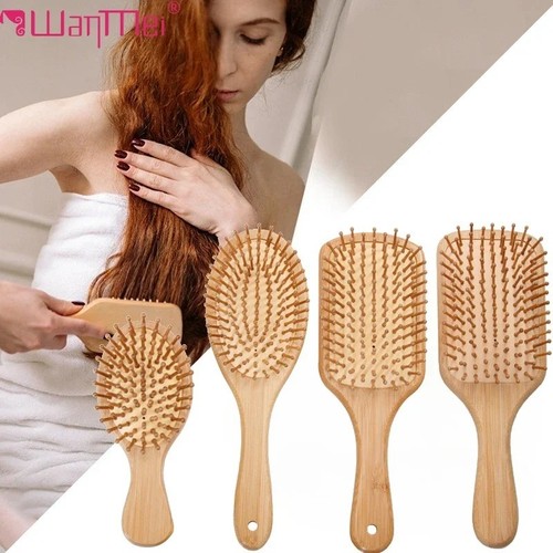 Natural bamboo wooden hair - bamboo,