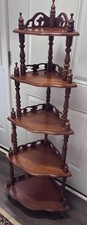 Antique Walnut 1920s 5 Tier