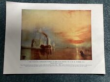 The Fighting Temeraire Towed to Her Last Berth, by J.M.W.Turner,  Colour Print