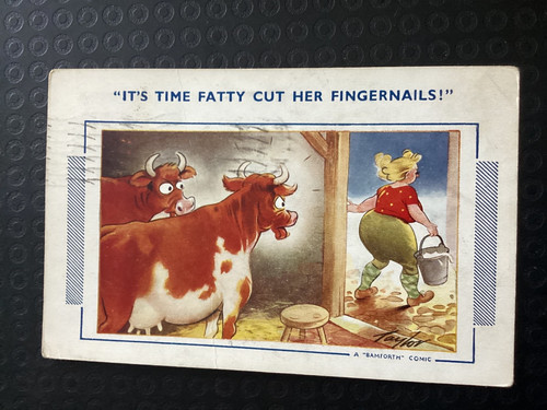 Bamforth comic postcard - postcard, no