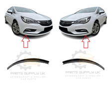 NEW FOR VAUXHALL ASTRA 2015 - 2019  FRONT BUMPER LOWER SPOILER PAIR SET