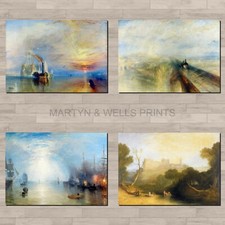 JMW Turner prints: A4 canvas