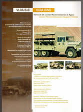 ACMAT VLRA 6x6 Liaison & Support Vehicle Single Sheet Brochure French & English