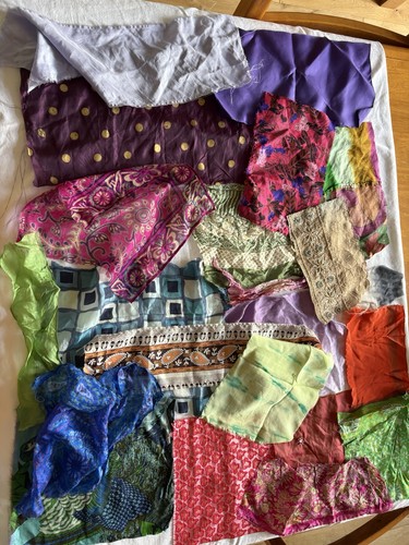 Silk remnant cut - remnant, offs