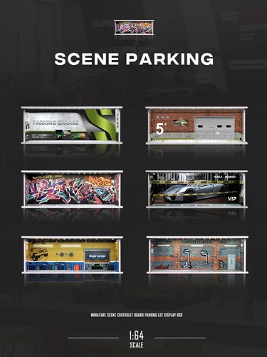 Scale diorama car garage - diorama,