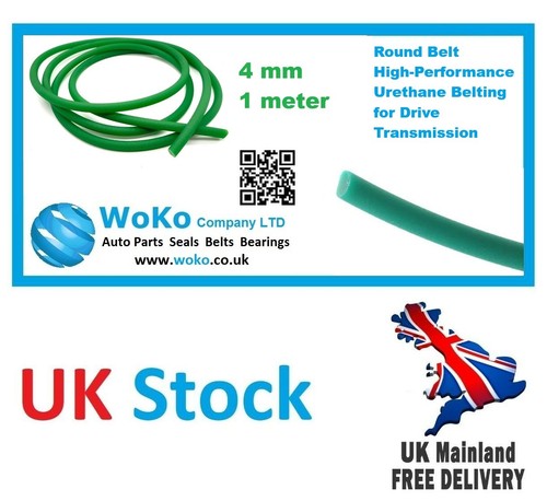 4mm polyurethane round drive - polyurethane,
