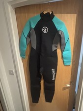 Freespirit Ladies Womens Full Length Wet Suit Size Large + Dry Bag & Size 4 Shoe
