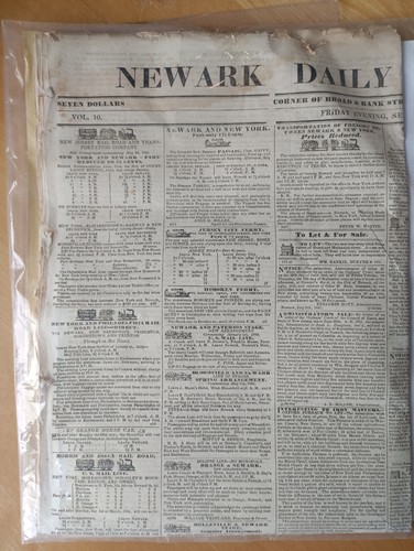 Newark daily old newspaper - newark,