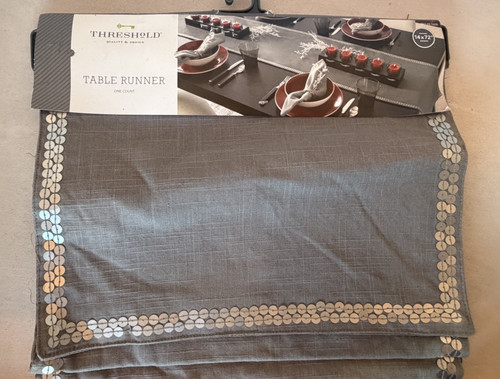 Threshold table runner grey - threshold,