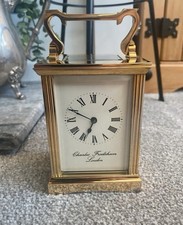 Charles Frodsham Carriage Clock Brass Fully Functional 